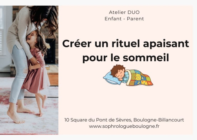 Atelier parent-enfant - Créer un rituel apaisant pour le sommeil