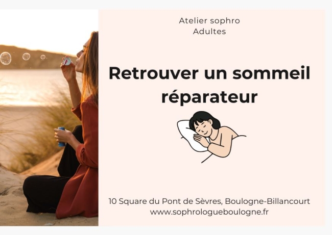 Atelier adulte - Retrouver un sommeil réparateur