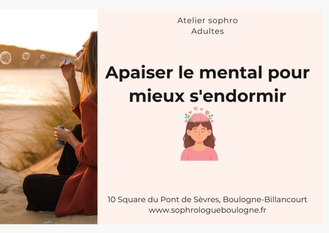 Atelier adulte - Apaiser le mental pour mieux s'endormir