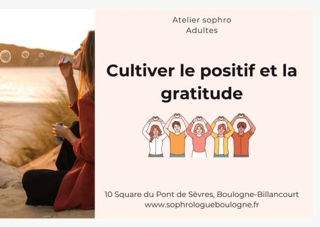 Atelier adulte - Cultiver le positif et la gratitude